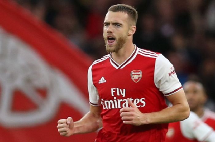 Pemain Arsenal, Calum Chambers berhasil memberikan dampak positif saat timnya menjamu Nottingham Forest pada Piala Liga Inggris, Rabu (25/9/2019).