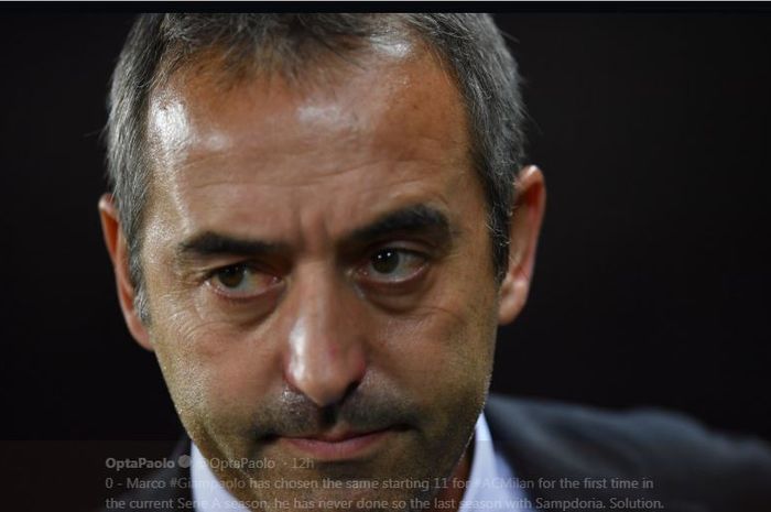 Pelatih AC Milan, Marco Giampaolo.