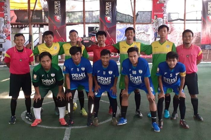 Tim PRMI Jakarta bertanding pada ajang EURO Futsal Championship 2019 pada Ahad (29/9/2019) di Depok.