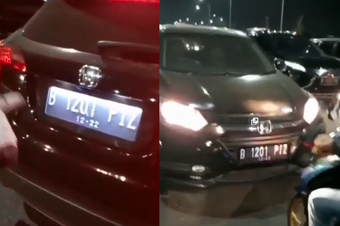 pengemudi Honda HRV lawan arus