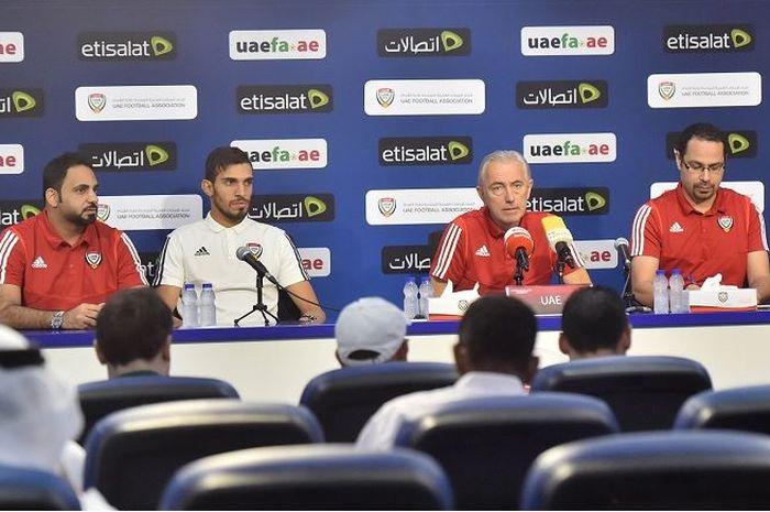 Pelatih timnas Uuni Emirat Arab, Bert van Marwijk.