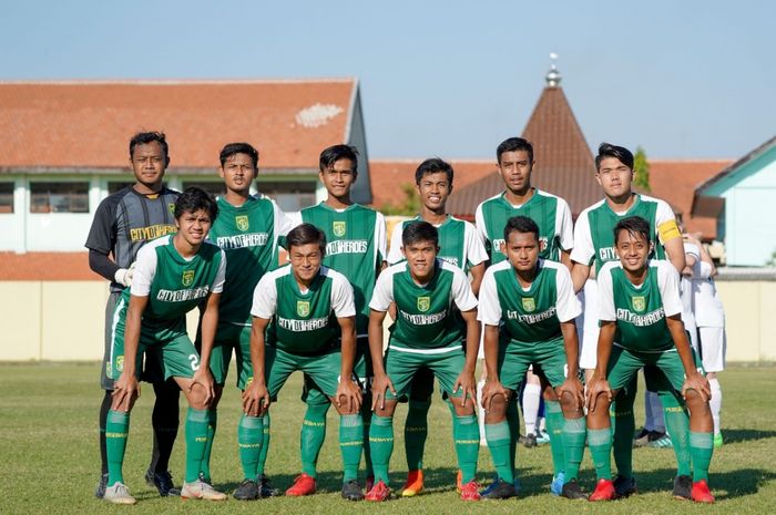 Skuad Persebaya U-20 yang berlaga di EPA Liga 1 2019.