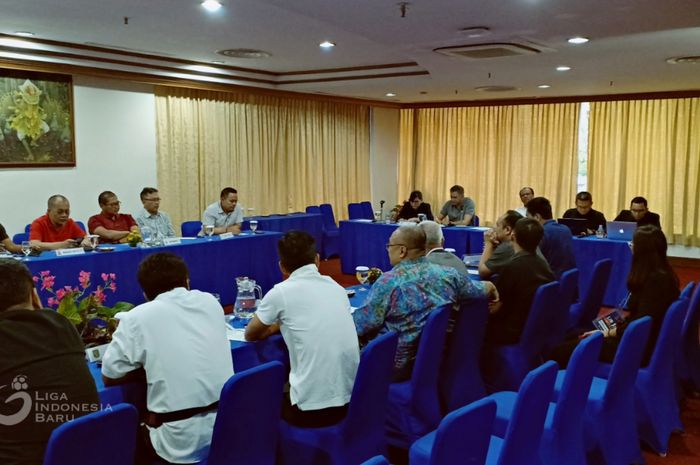 PT LIB menggelar emergency meeting di Bali, Sabtu (12/10/2019).