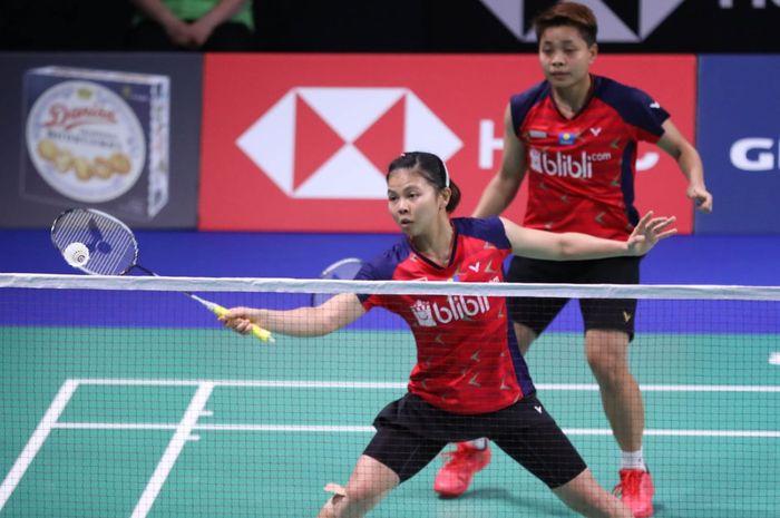 Pasangan ganda putri Indonesia, Greysia Polii/Apriyani Rahayu, tampil pada babak pertama Denmark Open 2019 di Odensesports Park, Rabu (16/10/2019).