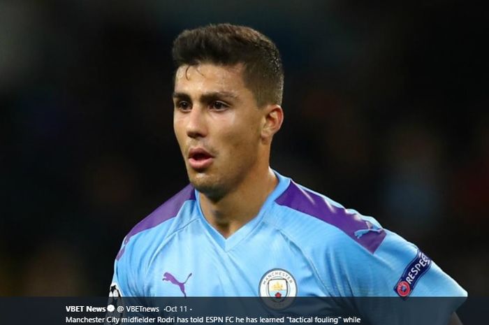 Gelandang bertahan anyar Manchester City, Rodri Hernandez.