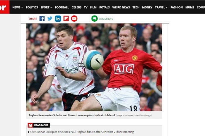 Steven Gerrard dan Paul Scholes memberi prediksi jelang pertandingan Manchester United vs Liverpool.