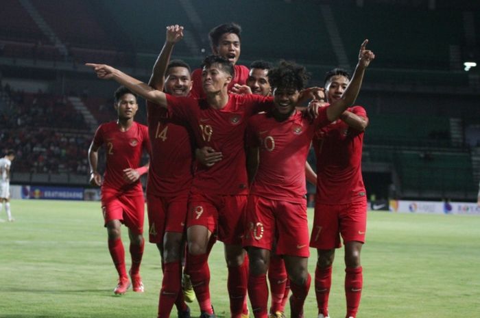 Para pemain Timnas U-19 Indonesia