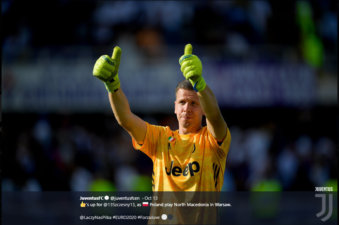 Penjaga gawang Juventus, Wojiech Szczesny.