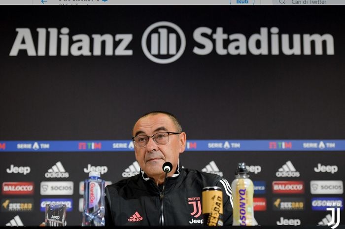 Pelatih Juventus, Maurizio Sarri.