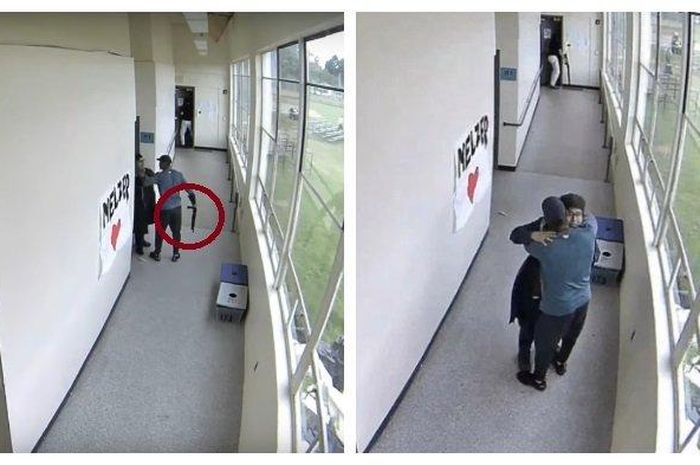 Bawa Senjata Api, Seorang Siswa Berniat Lakukan Hal Mengerikan, Simak Video Detik-detik Gagalkan Niat Muridnya