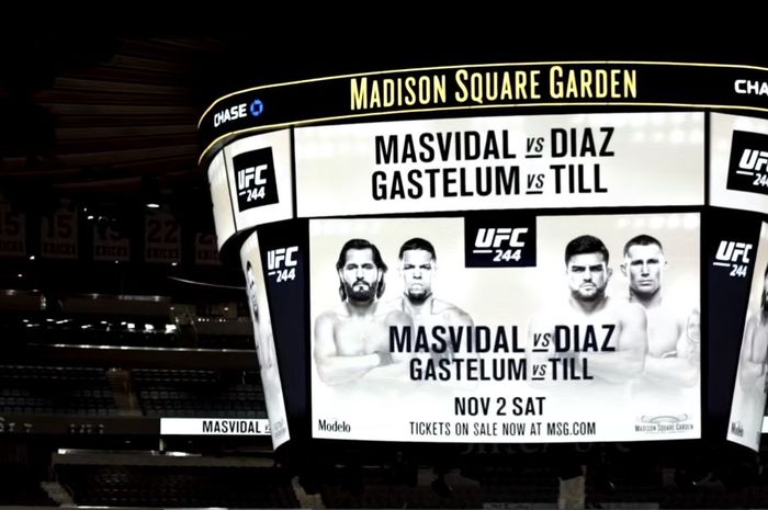 UFC244 akan mempertemukan Jorge Masvidal dengan Nate Diaz.