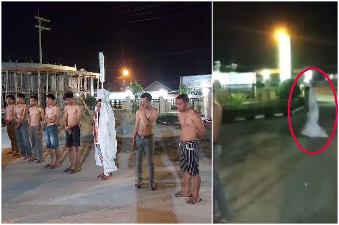 iral Video Pocong Abal-abal Keciduk Polisi