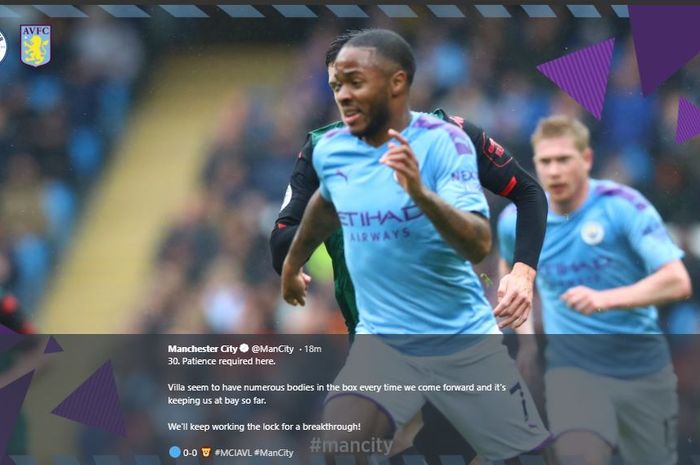 Penyerang Man City, Raheem Sterling