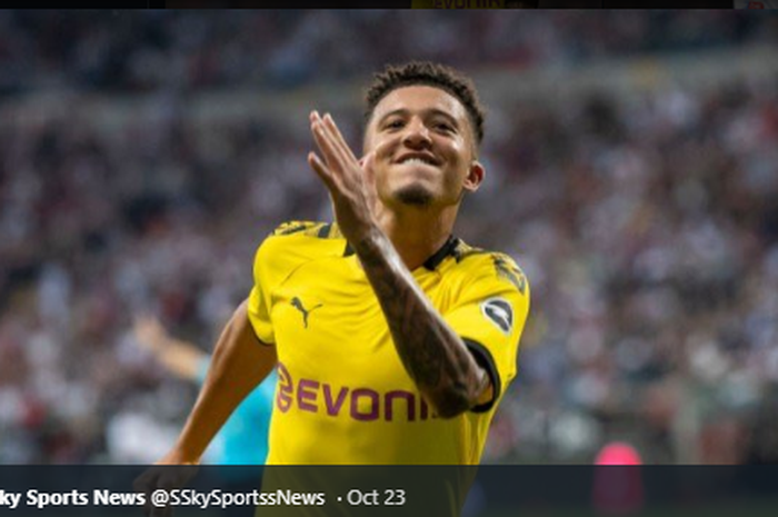 Bintang muda Borussia Dortmund, Jadon Sancho