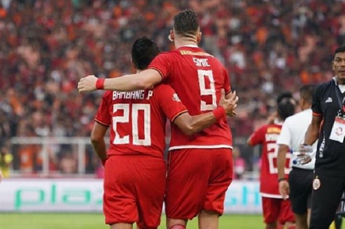 Dua penyerang Persija Jakarta, Bambang Pamungkas dan Marko Simic.