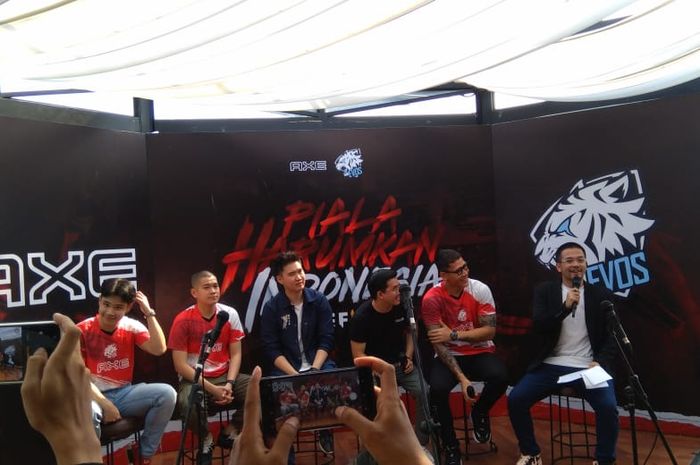 Pengumuman pemenang Kompetisi Nasional Free Fire kolaborasi AXE dan EVOS eSports, Jumat, (8/11/2019) di Baxter Smith, Jakarta Selatan.