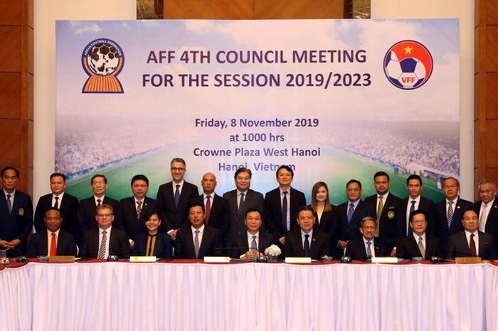 Pertemuan dewan AFF ke-4 untuk sesi 2019/2023 di Clowne Plaza, Hanoi Barat, Vietnam, Jumat (8/11/2019).