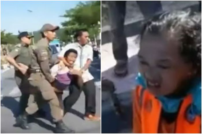 Mami dan pemuda yang mendadak memukulnya