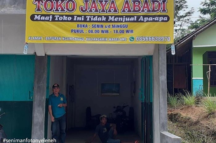 foto yang viral soal toko Jaya Abadi
