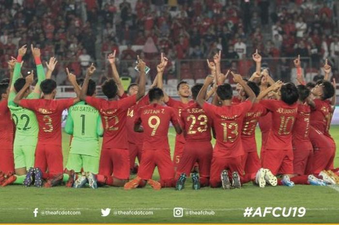 Timnas U-19 Indonesia yang dilatih Fakhri Husaini lolos ke putaran final Piala Asia U-19 2020.