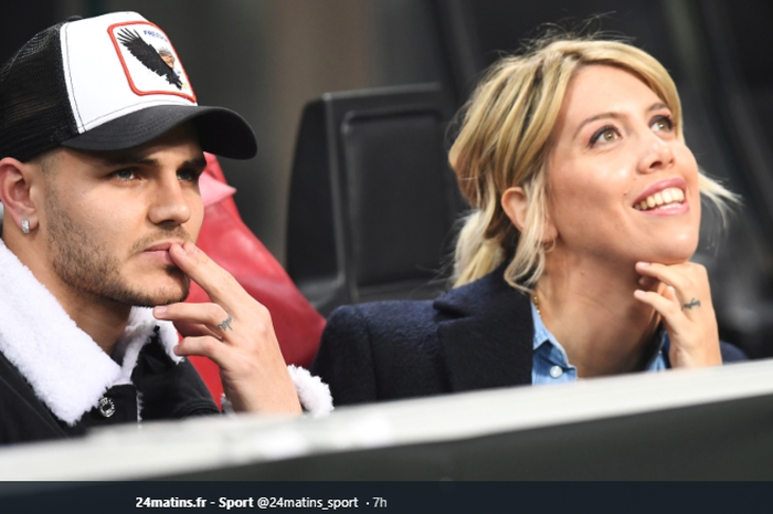 Mauro Icardi dan Istrinya, Wanda Nara.