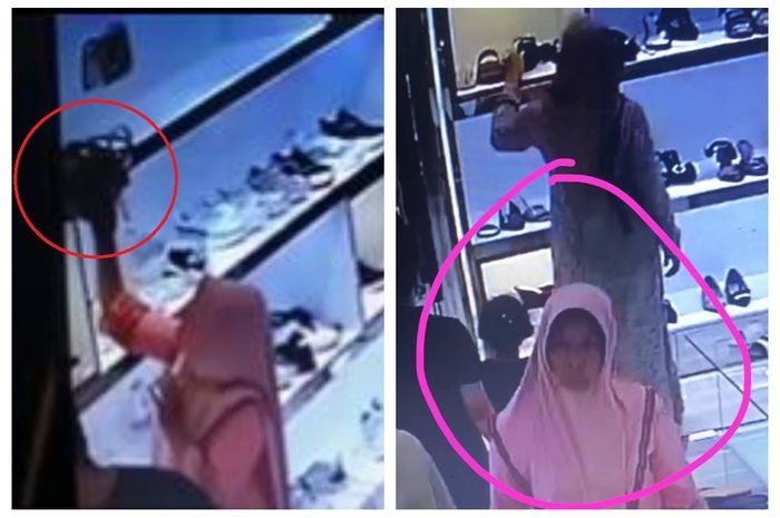 Santai Banget Kayak Gak Punya Dosa, Emak-emak ini Curi Tas di Sebuah Mall., Netizen: Aduh Surga Bukan lagi Ditelapak Kakimu Lagi Mak