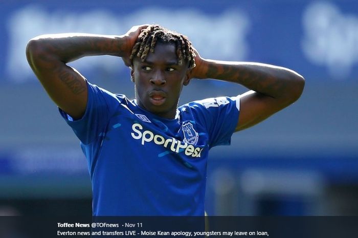 Penyerang muda milik Everton, Moise Kean, terancam hukuman denda karena melanggar aturan karantina mandiri.