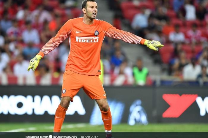 Samir Handanovic mencatatkan laga ke-500 di Liga Italia.