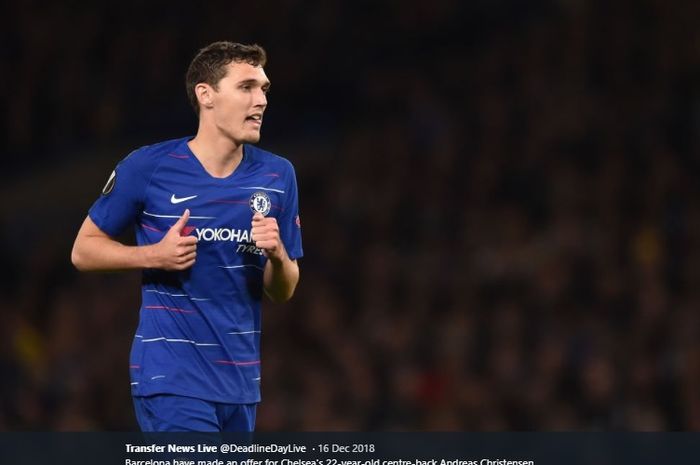 Bek tengah Chelsea, Andreas Christensen.