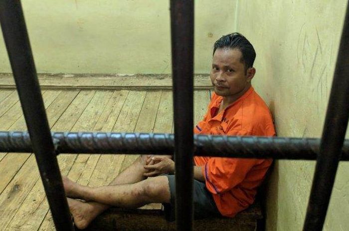 Alisaba Nazara (41) pembunuh bocah berusia 4 tahun, pada Kamis (21/11/2019) kemarin.