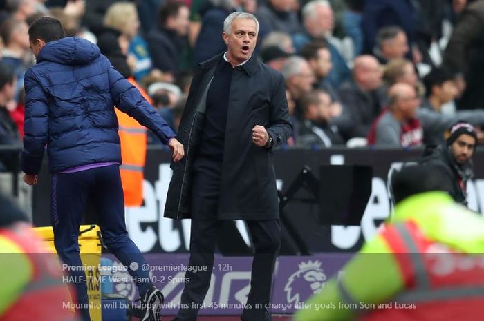 Pelatih Tottenham Hotspur, Jose Mourinho.