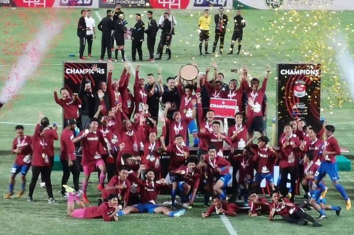 Bhayangkara FC U-18 sukses menjadi juara Elite Pro Acedemy Liga 1 U-18 2019.