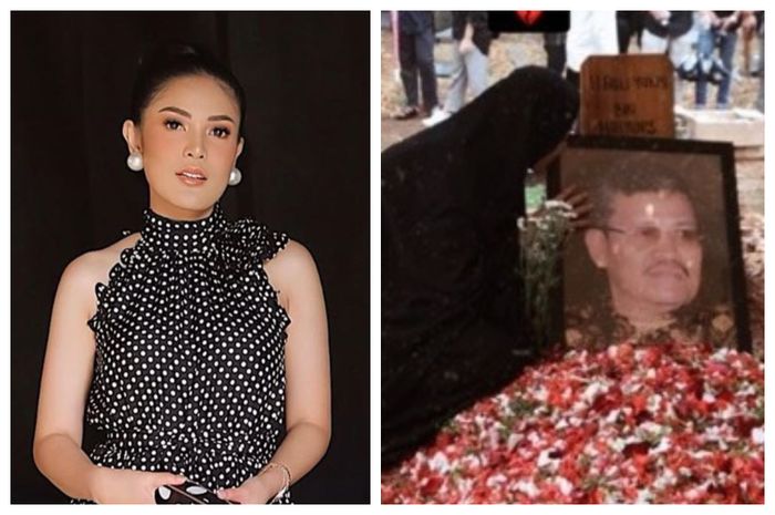 Bersimpuh di Pusara Ayahnya, Nindy Ayunda Ungkap Jeritan Hatinya dan Singgung Cinta Pertama