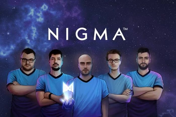 The Nigma team, fronted by the former Team Liquid roster at The International 2022.