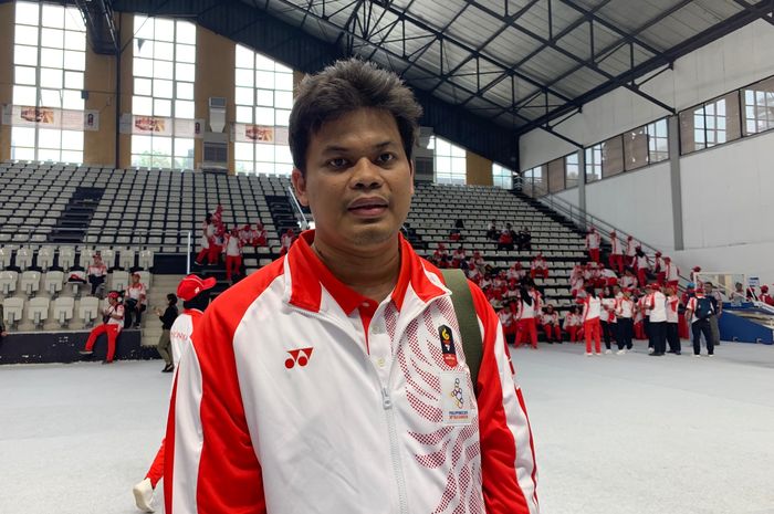 Pecatur Indonesia, GM Susanto Megaranto, pada pelepasan kontingen SEA Games 2019 di Jakarta, Rabu (27/11/2019)