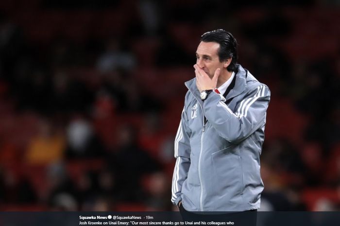 Arsenal resmi berhentikan Unai Emery sebagai pelatih pada Jumat  (29/11/2019).