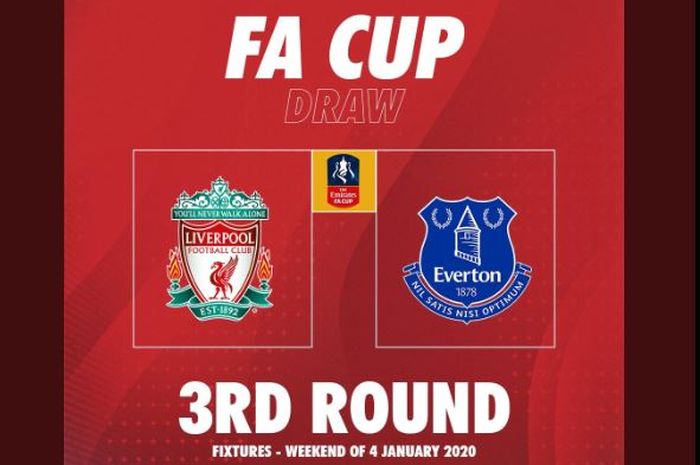 Liverpool bertemu Everton di babak 3 Piala FA 2019-2020.