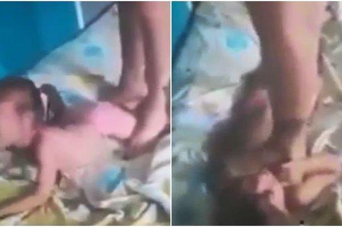 Viral Video Bocah Menjerit Dan Meronta Saat Diinjak Ibunya di Bagian Dada dan Punggung