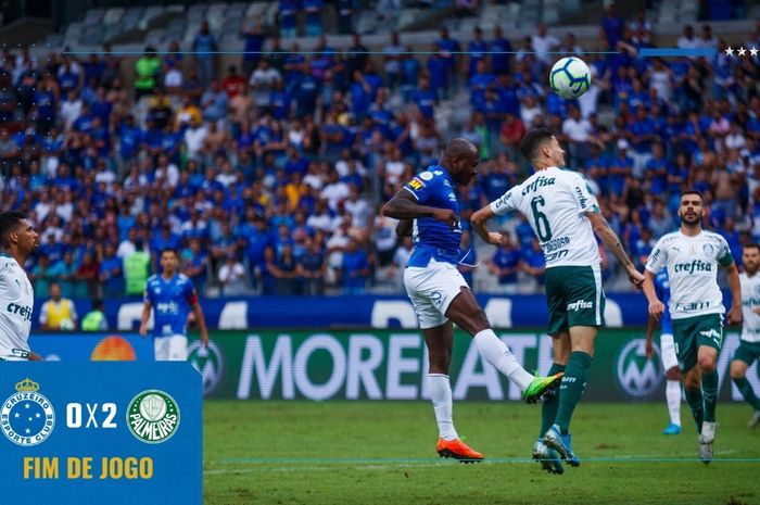 Cruzeiro kalah dari Palmeiras pada pekan terakhir Serie A Brasil 2019, Minggu (8/12/2019) dan terdegradasi untuk pertama kalinya.