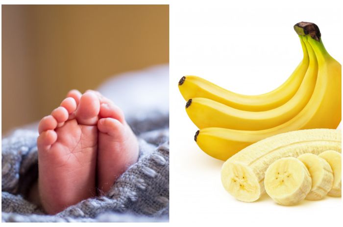 Suapi Anaknya yang Berusia 40 Hari dengan Buah Pisang Suapi Anaknya yang Berusia 40 Hari dengan Buah Pisang