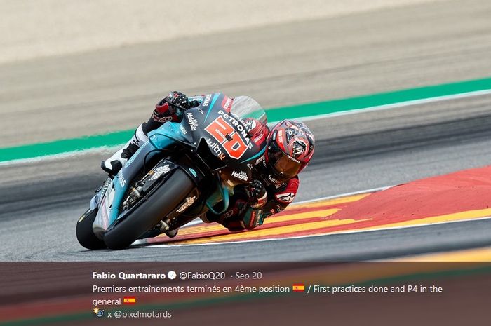 Pembalap Petronas Yamaha, Fabio Quartararo.