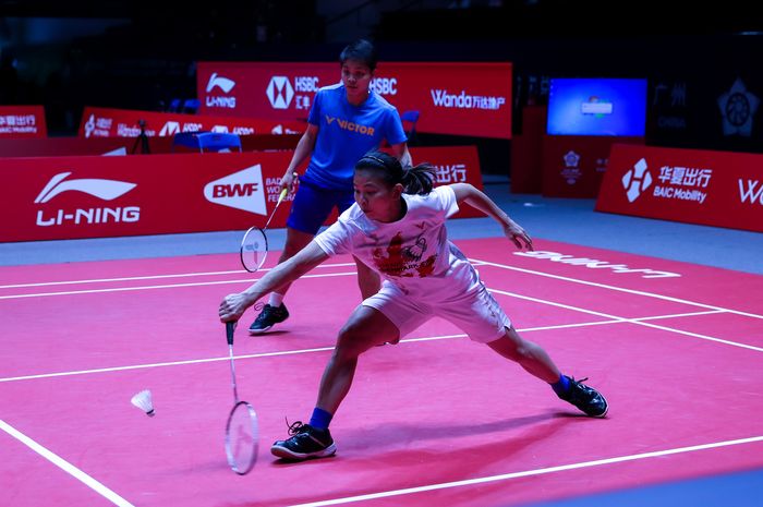 Ganda putri Indonesia, Greysia Polii/Apriyani Rahayu jelang berlaga pada ajang BWF World Tour Finals 2019