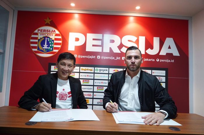 Marko Simic perpanjang kontrak berdurasi tiga tahun bersama Persija Jakarta, Rabu (18/12/2019).