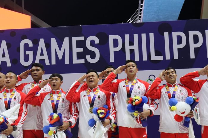 Tim polo air putra Indonesia meraih medali emas pada SEA Games 2019.