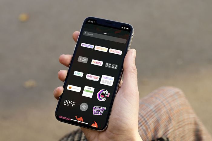 Sticker di Instagram Stories