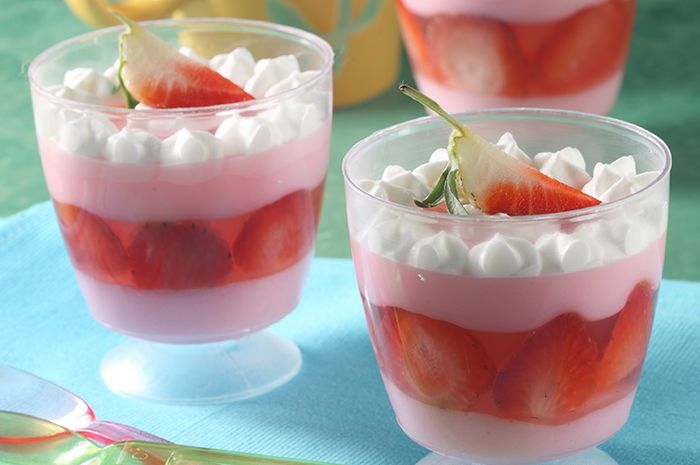 Resep Puding Buah Lapis Enak, Dessert Cantik yang Bikin 
