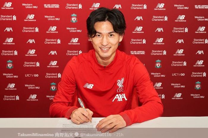 Pemain Liverpool, Takumi Minamino.