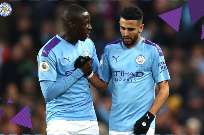 Riyad Mahrez tampil bagus di babak pertama laga Manchester City vs Leicester City pada pekan ke-18 Liga Inggris, Sabtu (21/12/2019) di Stadion Etihad.