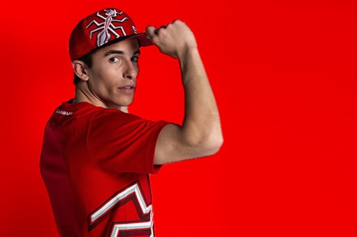 Logo semut juga ada di setiap merchandise Marc Marquez