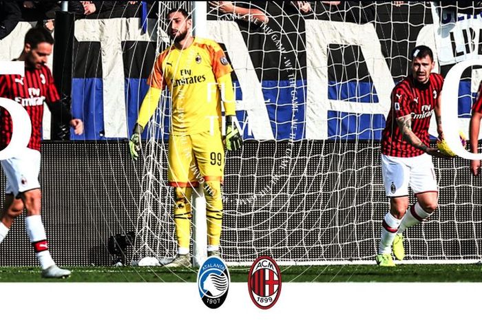 AC Milan digilas Atalanta 0-5 dalam partai Liga Italia di Gewiss Stadium, 22 Desember 2019.